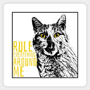 Rule everything around me !! Sticker